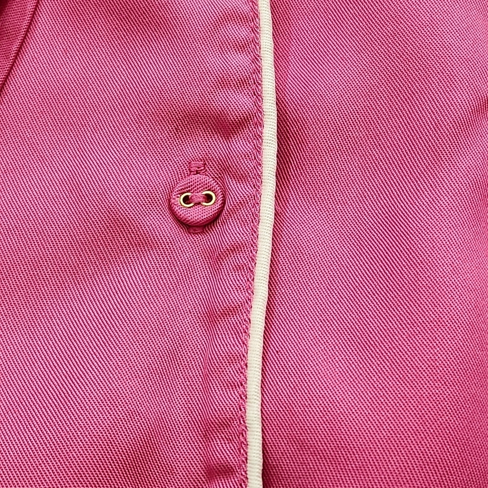 Soma Pajama Woven Set Long Sleeve Notch Collar Top Matching Pants Pink Sz L EUC - Picture 5 of 8